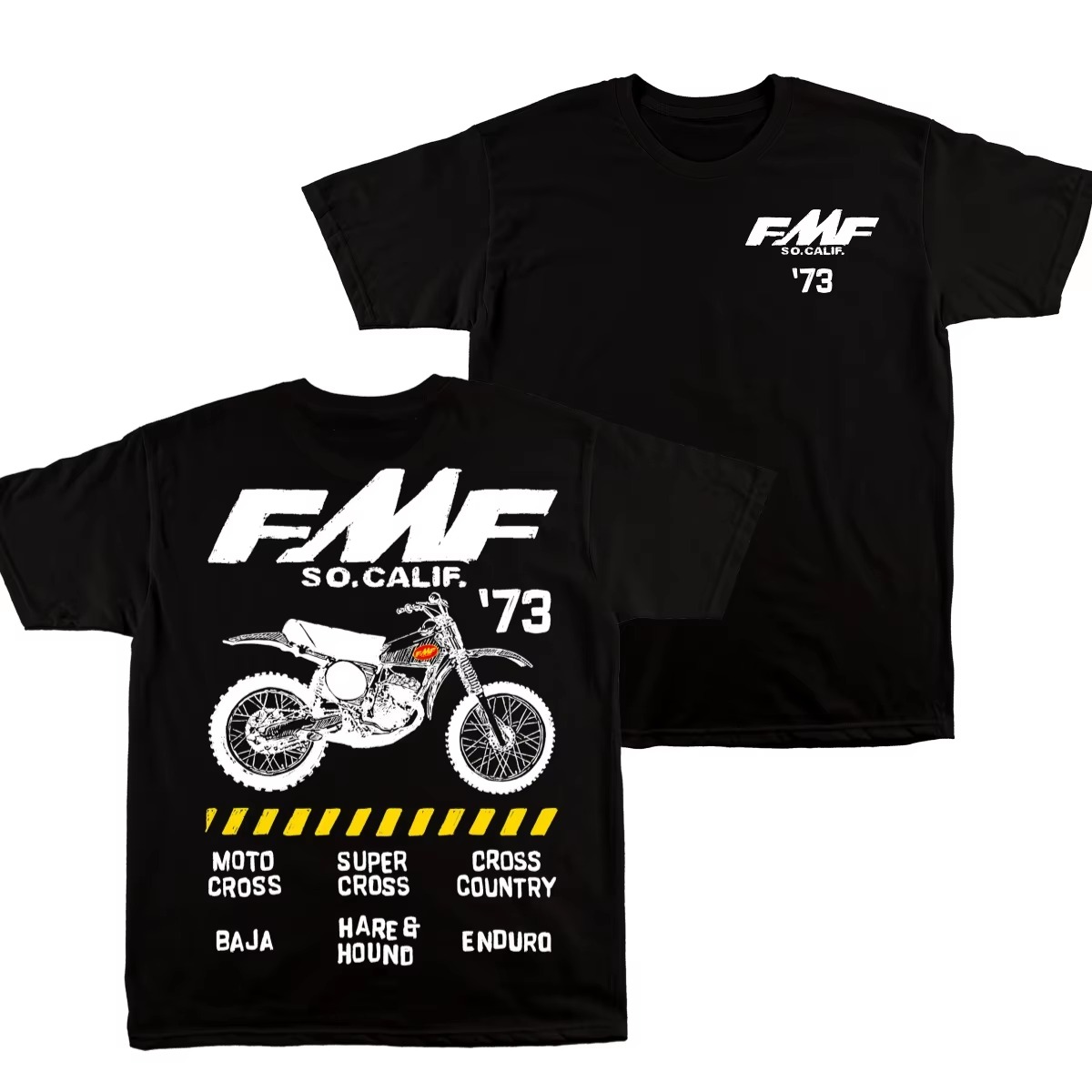 Streetwear Brand Vintage - Black FMF Vintage Dirt Bike 1973