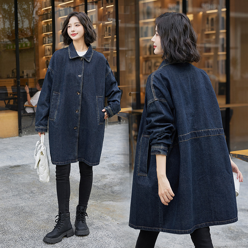 Luxury Brand Women Polo-Neck O - Streetwear Brand Denim ulasan dan harga