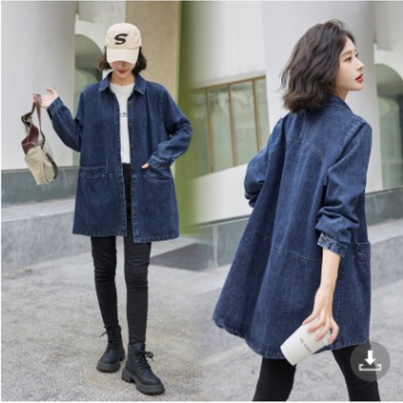 Luxury Brand Women Polo-Neck O - Streetwear Brand Denim ulasan dan harga