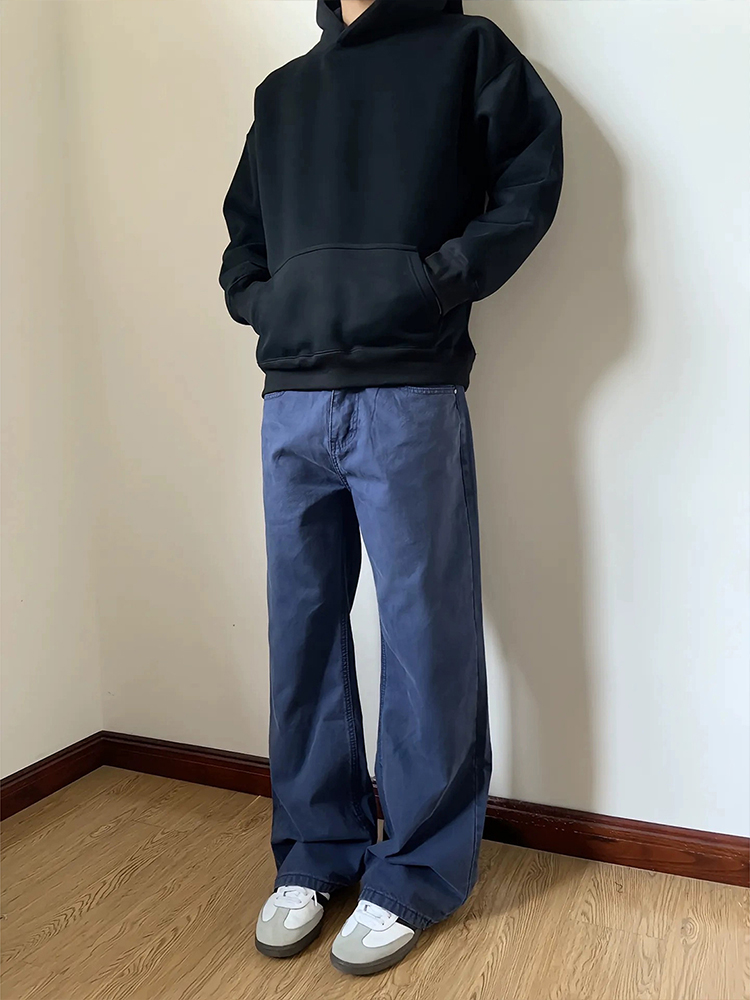 Cleanfit French Work Blue Men' - Streetwear Brand Denim ulasan dan harga