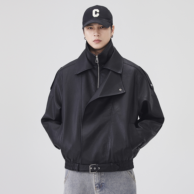 Autumn Winter Leather Jacket M - Streetwear Brand Clothing ulasan dan harga