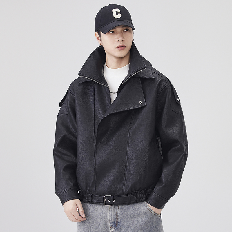 Autumn Winter Leather Jacket M - Streetwear Brand Clothing ulasan dan harga