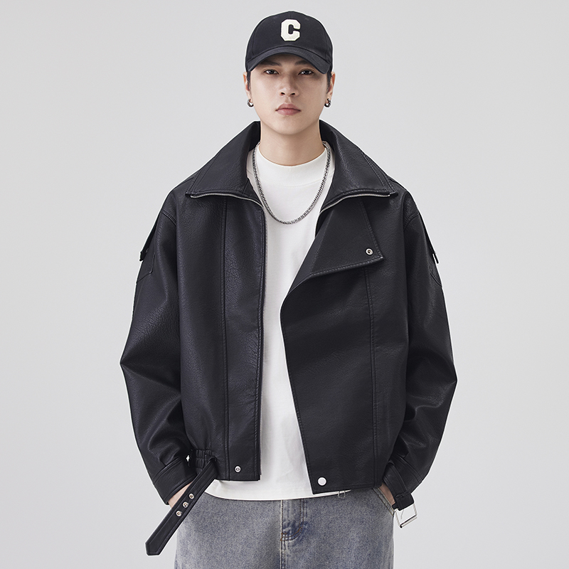 Autumn Winter Leather Jacket M - Streetwear Brand Clothing ulasan dan harga