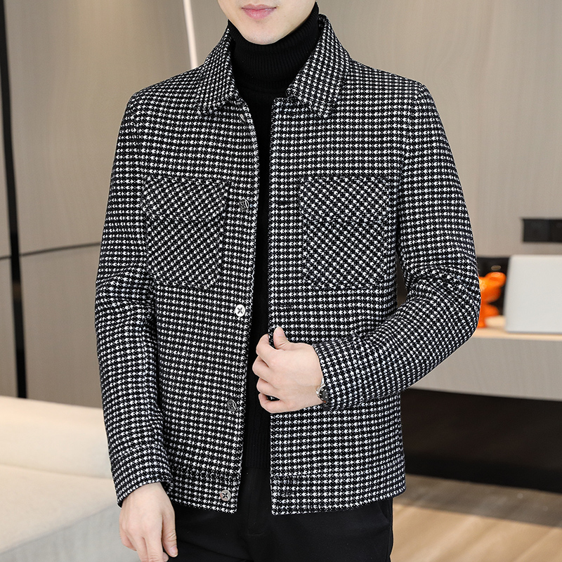 Brand Winter Plaid Woolen Jack - Streetwear Brand Clothing ulasan dan harga